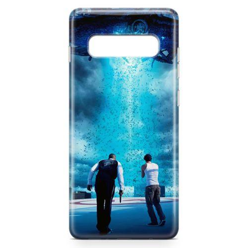 Samsung Galaxy S10 Plus Kılıf Skyline Arka Kapak Koruma Desenli Full Koruyucu