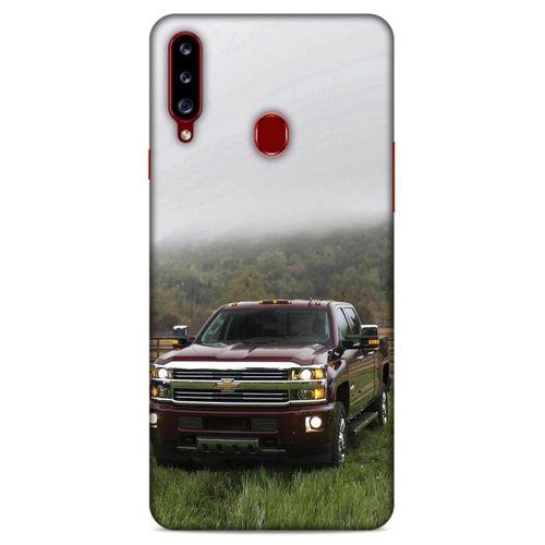 Lopard Samsung Galaxy A20s Uyumlu Kılıf PickUpX (35) Fit Design Kılıf Bordo