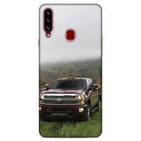 Lopard Samsung Galaxy A20s Uyumlu Kılıf PickUpX (35) Fit Design Kılıf Bordo