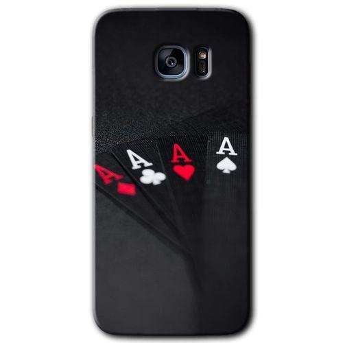 MRCİLETİSİM MRCİLETİSİM Samsung Galaxy S7 Edge Kılıf HD Desen Baskılı Arka Kapak + Temperli Cam - Full As