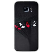 MRCİLETİSİM MRCİLETİSİM Samsung Galaxy S7 Edge Kılıf HD Desen Baskılı Arka Kapak + Temperli Cam - Full As