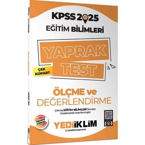 2025 KPSS Eğitim Bilimleri Ölçme ve Değerlendirme Çek Kopart Yaprak Test Yediiklim Yayınları