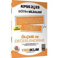 2025 KPSS Eğitim Bilimleri Ölçme ve Değerlendirme Çek Kopart Yaprak Test Yediiklim Yayınları