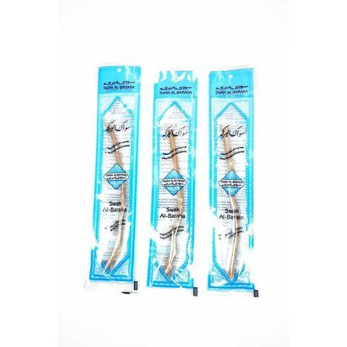 3 Adet Taze Doğal Diş Fırçası Misvak Vakumlu Paket 15 cm Orta Boy