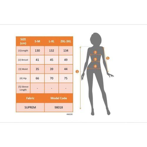 Kadın Askılı önden Düğmeli Yaprak Desenli Uzun Süprem Elbise
