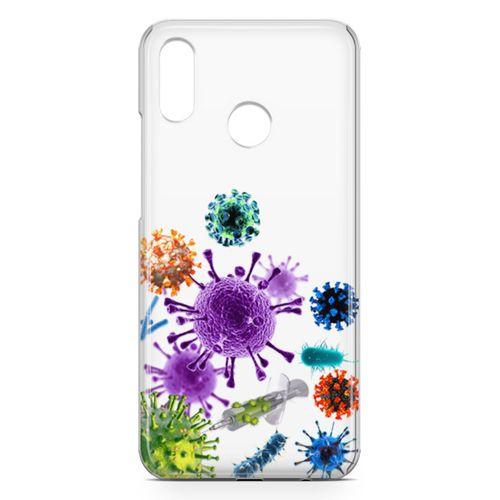 Huawei Nova 3e Kılıf Enjektör Ve Virusler Arka Kapak Koruma Desenli Full Koruyucu