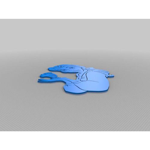 Prenses Belle Şablonu 3 2D (Bu ürün Sadece Plastik parçadır - Almadan Önce Soru Sorabilirsiniz)