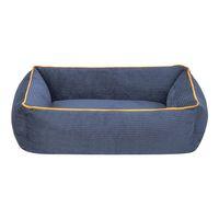 Pet Comfort Golf  Kedi ve Köpek Yatağı Parliament Mavi w Hardal Biye XS 55x45cm