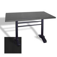 Dockers Çipa 3010 Döküm Ayak Masa 70x120 cm - (Werzalit, Wermodin ve Allzalit Tabla) - Siyah