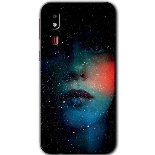 Galaxy A2 Core Kılıf HD Desen Baskılı Arka Kapak - Karanlık Kadın