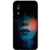 Galaxy A2 Core Kılıf HD Desen Baskılı Arka Kapak - Karanlık Kadın