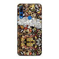 Huawei Y9 Prime 2019 Kılıf Okulum Doodle Arka Kapak Silikon Koruma Full Koruyucu
