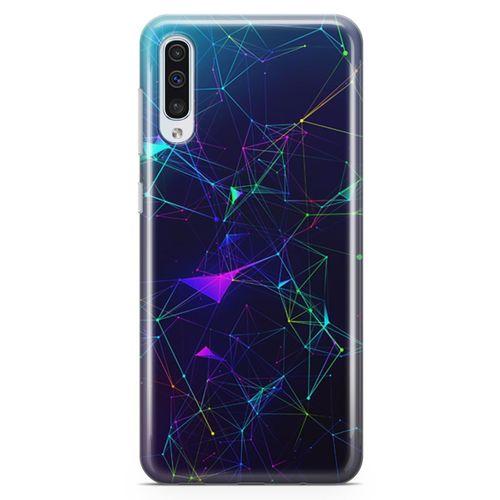 Samsung Galaxy A70 Kılıf Rainbow Ağlar Arka Kapak Koruma Desenli Full Koruyucu