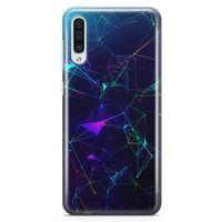 Samsung Galaxy A70 Kılıf Rainbow Ağlar Arka Kapak Koruma Desenli Full Koruyucu