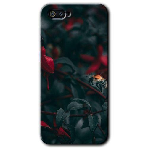 Realme C2 Kılıf HD Desen Baskılı Arka Kapak - Avcı Arı + Kırılmaz Cam