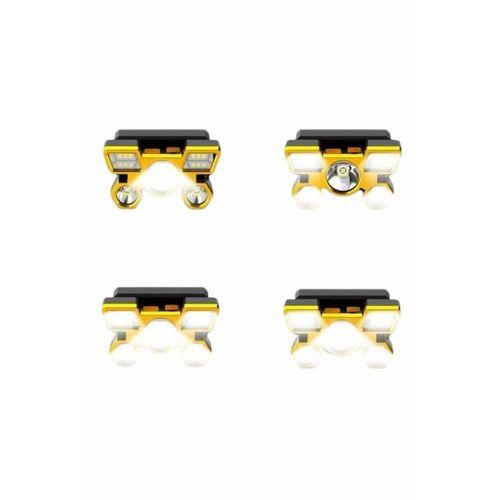 El Feneri Süper Kafa Lambası 4 Modlu 5 Led Kafa Feneri