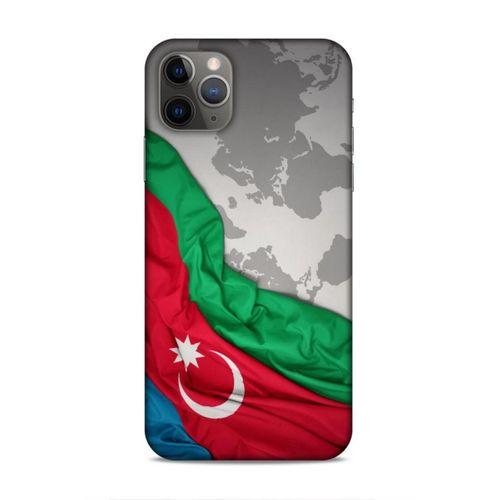 Apple Iphone 11 Pro Max Uyumlu Kılıf Azarbaijan (16) Kalın Kılıf Harita Bayrak
