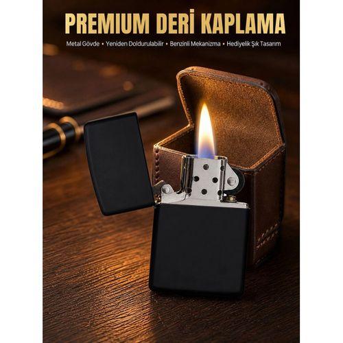 Çakmak Parlak Siyah Doldurulabilir Hedyelik Eşya