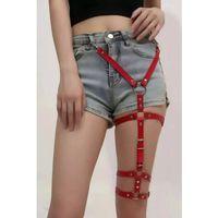 Şık Deri Tek Bacaklı Jartiyer Harness - Brf942