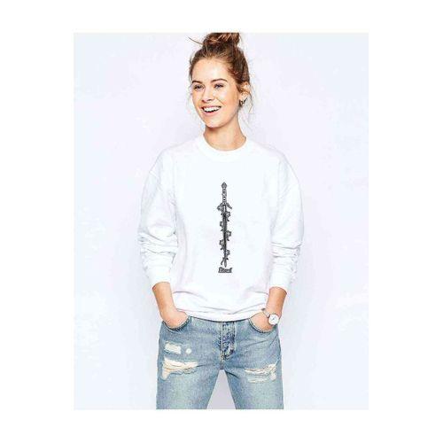 The Witcher Zireael Baskılı Beyaz Kadın Sweatshirt