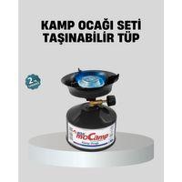 Taşınabilir Kamp Ocağı Seti Pişirme Alanı Ayarlanabilir Alev
