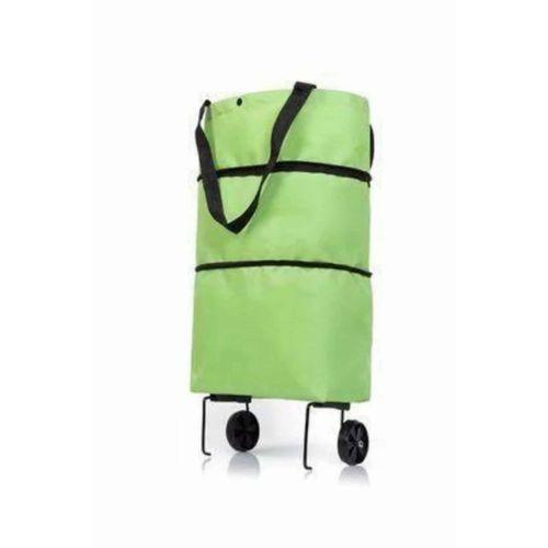 Katlanabilir Tekerlekli Pazar Market Çarşı Arabası Market Alışveriş Çantası