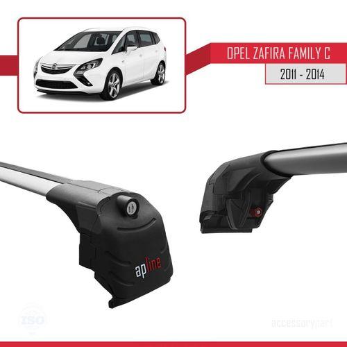 Opel - Vauxhall Zafira Family C 2011-2014 Arası ile uyumlu ACE-2 Ara Atkı Tavan Barı GRİ