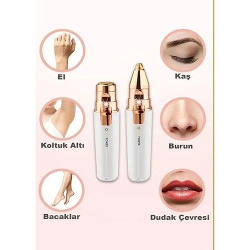 2 Başlıklı Yüz Tüy Alıcı Kaş Bıyık Kıl Epilasyon Aleti Şarjlı