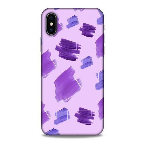 Apple Iphone X Uyumlu Kılıf Mor Delisi (25) Antişok Kapak Suluboya
