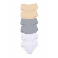6 Adet Tutku Kadın Yüksek Bel Bato Kalın Lastik Külot S20