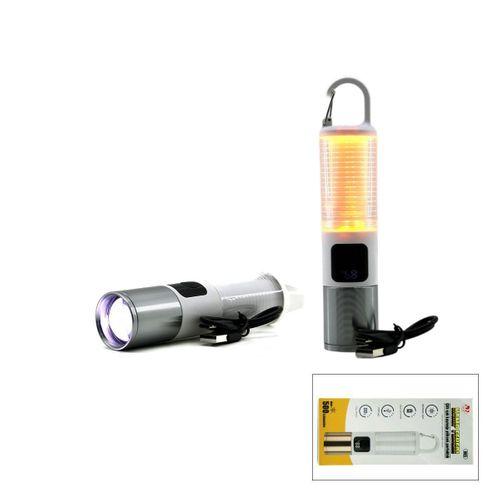 USB Şarjlı Zoom El Feneri - 6 Modlu (Kamp & Çok Amaçlı)