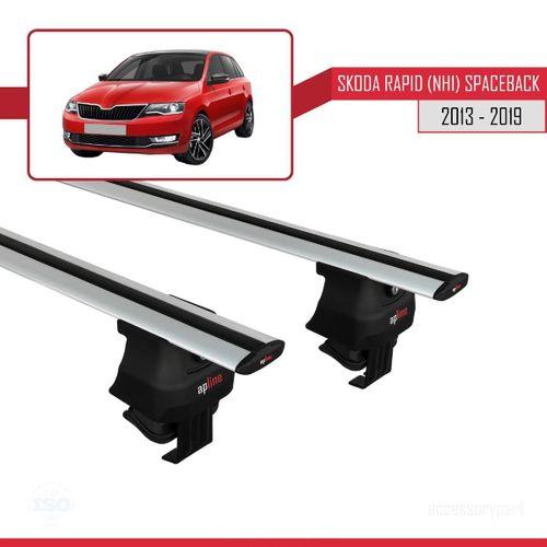 Skoda Rapid (NH1) Spaceback 2013-2019 Arası ile uyumlu ACE-4 Ara Atkı Tavan Barı GRİ