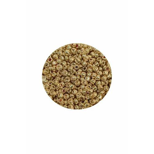 Dökme Cam Kum Boncuk (11/0) 2 mm - 60 Gram -  Altın - BNC059