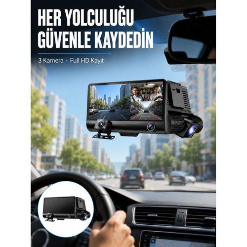 Çift Ve Üçlü Lens Seçeneği İle Tüm Açılardan Kayıt Yapan Araç Kamerası Yeni Nesil
