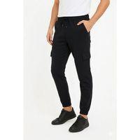 Erkek Siyah Jogger Eşofman Altı Rahat Kalıp, Kargo Cepli, Lastikli Paça, Günlük Spor Pantolon - Siyah