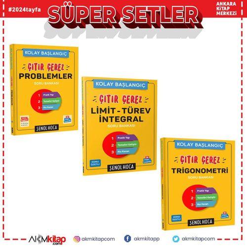 Şenol Hoca Problemler Limit Türev İntegral ve Trigonometri Seti 3 Kitap