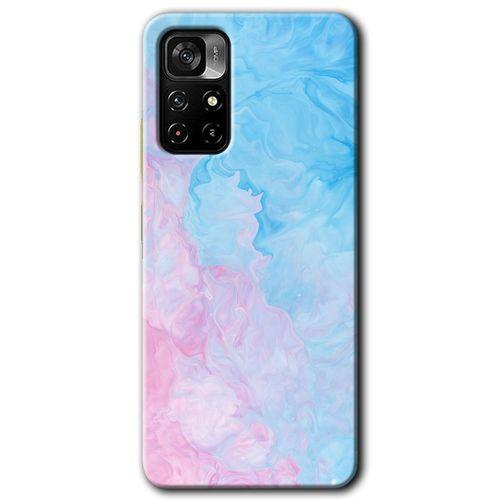 Poco M4 Pro 5G Kılıf HD Desen Baskılı Arka Kapak - Blue Art + Kırılmaz Cam