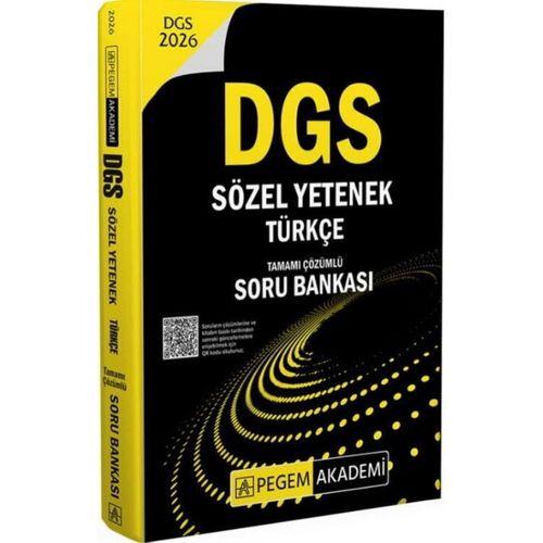 2026 DGS Sözel Yetenek Türkçe Tamamı Çözümlü Soru Bankası Pegem Yayınları