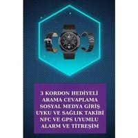 Kulak İçi Kablosuz Bluetooth Kulaklık Ve Nfc Ve Gps Özellikli Akıllı Saat Alarm Ve Titreşim
