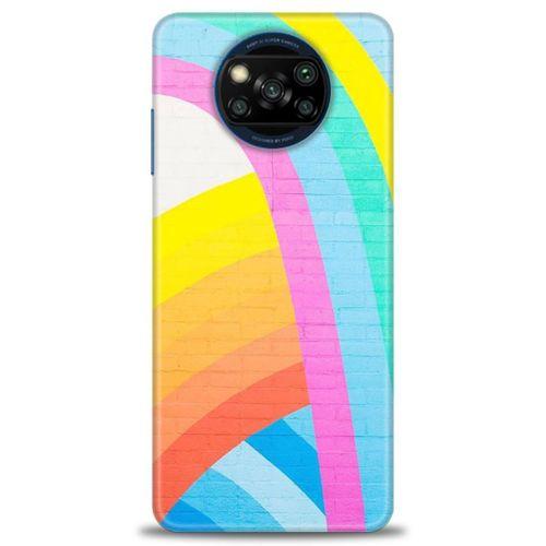 Xiaomi Poco X3 Pro Kılıf HD Baskılı Kılıf - Renkli Duvar + Tam Ekran Koruyucu