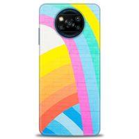 Xiaomi Poco X3 Pro Kılıf HD Baskılı Kılıf - Renkli Duvar + Tam Ekran Koruyucu