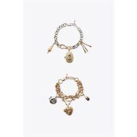 2'li Kapaklı Charm Bileklik - ÇOK RENKLİ