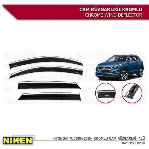 Niken Kromlu Cam Rüzgarlığı Hyundai Tucson 2015-2020 ile uyumlu