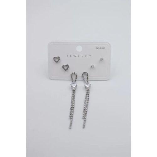 Çoklu Set Küpe - Gümüş