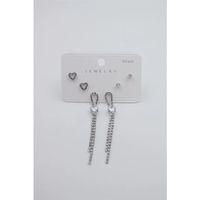 Çoklu Set Küpe - Gümüş