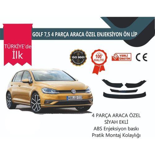 Vw Golf 7.5 3 Parça Ön Lip Siyah