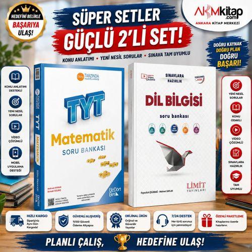 Üç Dört Beş TYT Matematik Soru Bankası ve Limit TYT Dil Bilgisi Soru Bankası 2 Kitap Set