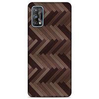 Lopard Oppo Realme 7 Pro Uyumlu Kılıf Wood'X (33) Hybrid Kılıf Baskılı