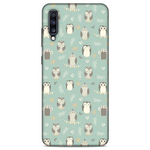 Baykuşlar (22) Desenli Silikon Kapak Telefon Kabı Samsung Galaxy A70s Kılıf