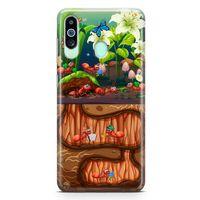 Samsung Galaxy M40 Kılıf Karınca Yuvası Arka Kapak Koruma Desenli Full Koruyucu